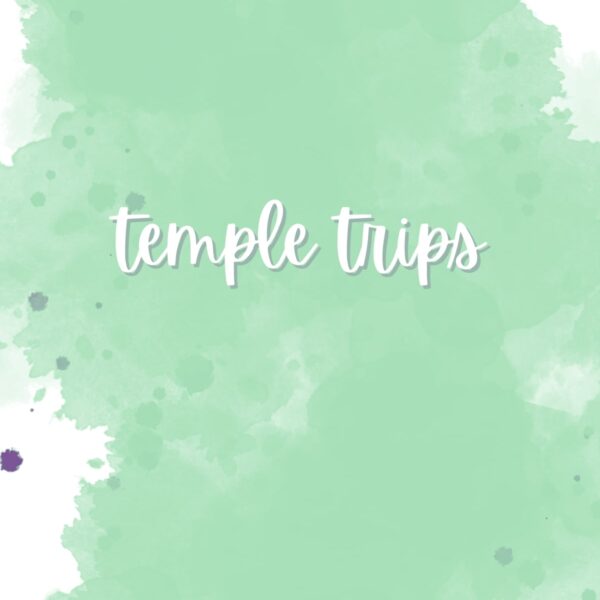 Journal: Temple Trips